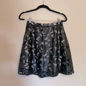 Pleather skirt. Knee high.